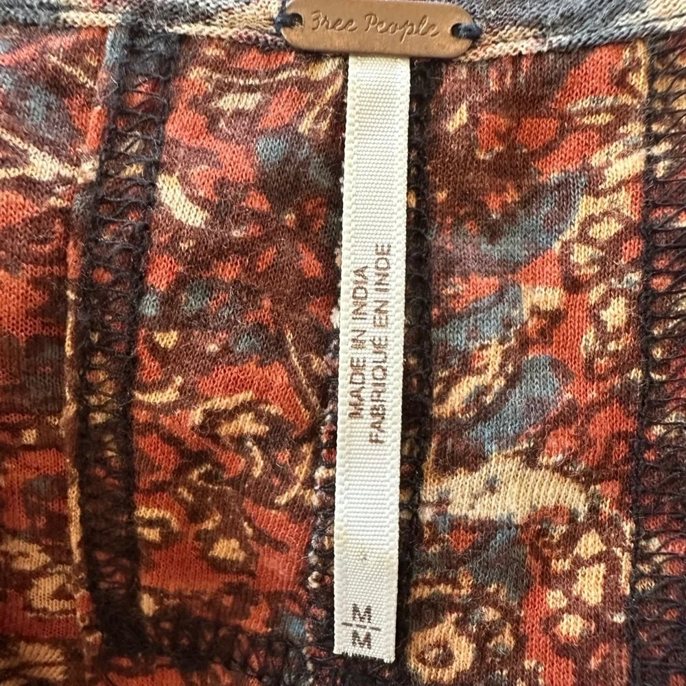 Free People High Tide Dual Print High/Low Top